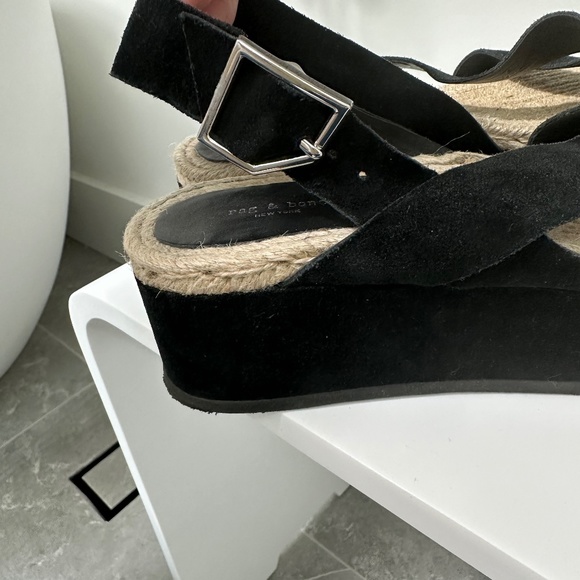 Rag & Bone Megan suede espadrill platform - Picture 5 of 6
